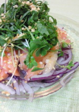 サーモンの塩麹サラダ-レシピのメイン写真