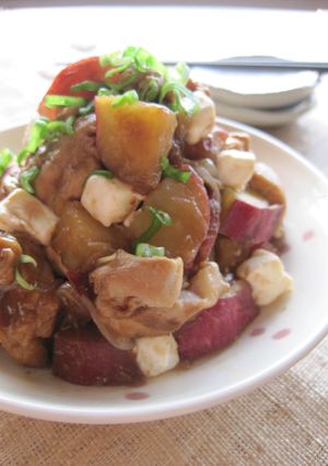 鶏肉とさつま芋のチーズソース煮-レシピのメイン写真