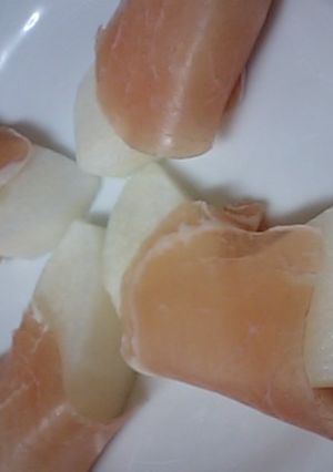 梨の生ハム巻き-レシピのメイン写真