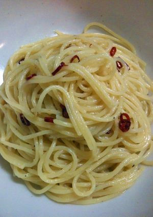 さんまのコンフィのオイルでペペロンチーノ-レシピのメイン写真