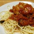 チキンのトマトソースパスタ