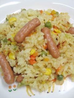 ビッツで簡単♪ミルクカレーピラフ-レシピのメイン写真