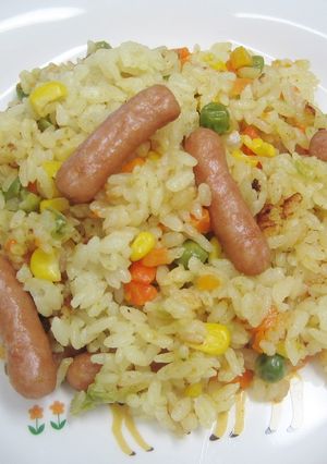 ビッツで簡単♪ミルクカレーピラフ-レシピのメイン写真