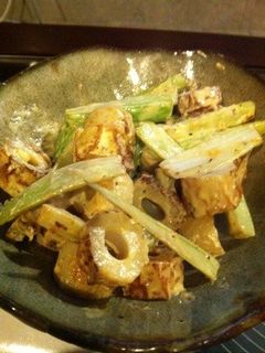 余り物で1品!竹輪とセロリのマヨ醤油炒め-レシピのメイン写真