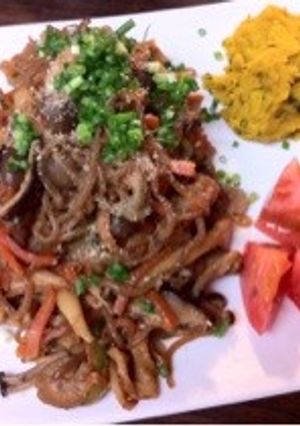 ダイエット★糸こん＆きのこのバター醤油-レシピのメイン写真