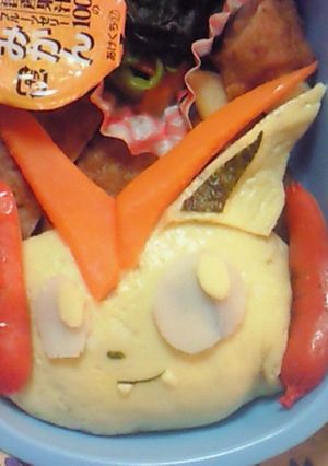 キャラ弁（ビクティニらしきもの）-レシピのメイン写真