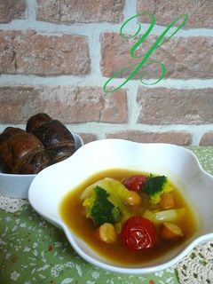 *ホットなコンソメ野菜スープ*カレー風味-レシピのメイン写真