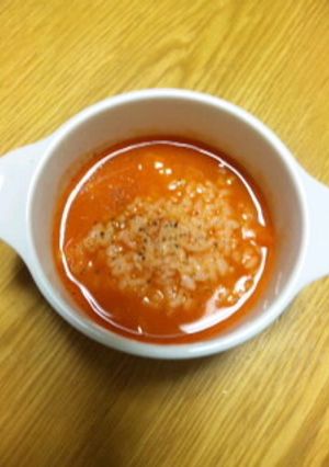 野菜ジュースの簡単スープごはん-レシピのメイン写真