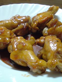 【簡単絶品】鳥手羽元の照り焼き 黒酢風-レシピのメイン写真