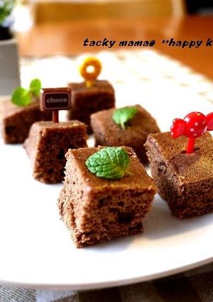 ルクエ♪ＨＭ使用しっとりチョコ蒸しケーキ-レシピのメイン写真