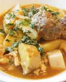 余熱調理で栄養満点の肉団子根菜豆腐カレー