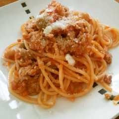 รูปของ 豆ミートソーススパゲティ