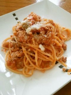 豆ミートソーススパゲティ-レシピのメイン写真