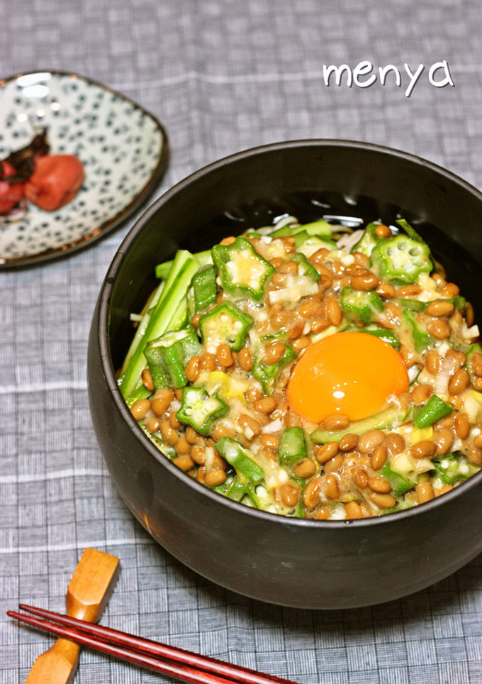 ねばウマ！！！梅かつおのさっぱり納豆そば-レシピのメイン写真
