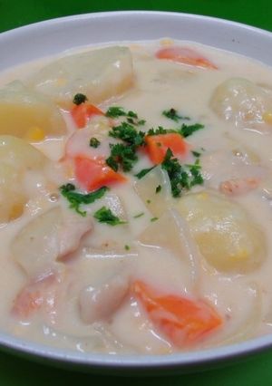 私流*柔らかお肉のコーンクリームシチュー-レシピのメイン写真
