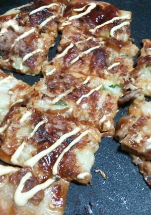 ペタンコお好み焼き♪-レシピのメイン写真