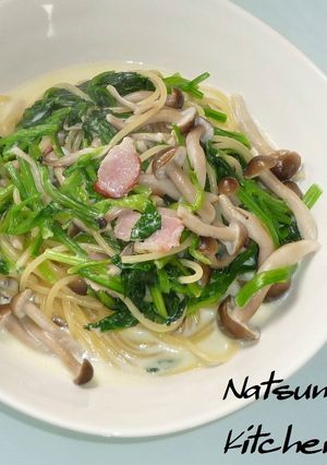 ほうれんそうときのこのクリームパスタ✿-レシピのメイン写真