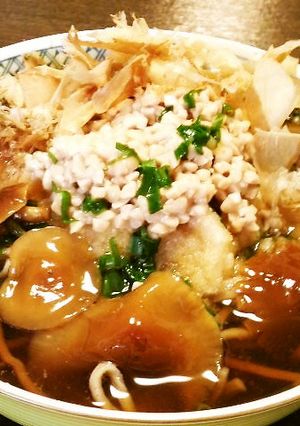 簡単 温か辛味おろしなめこ納豆そば-レシピのメイン写真