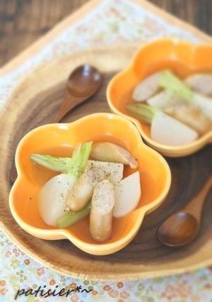 温か～✿かぶとウインナーのコンソメ煮-レシピのメイン写真