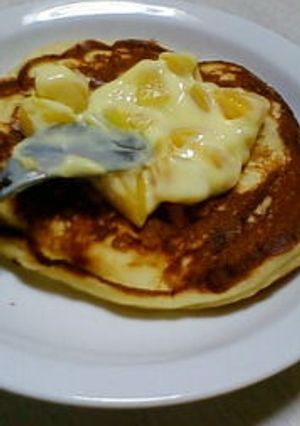フルーツカスタードのっけパンケーキ☆-レシピのメイン写真