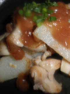 鶏肉と長芋の梅肉ソースがけ-レシピのメイン写真