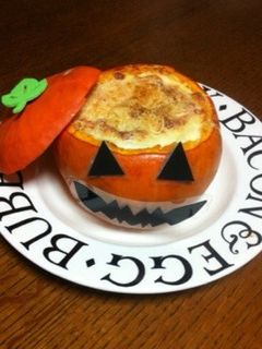 ハロウィンだよ☆カボチャグラタン-レシピのメイン写真