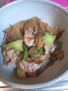 あっという間にガッツリ豚肉ザーサイ炒め丼-レシピのメイン写真