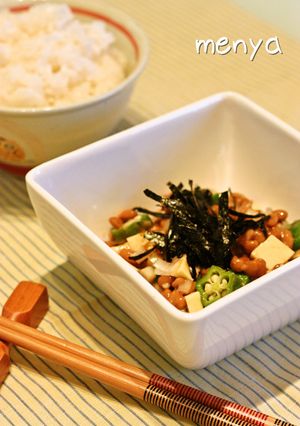 納豆選手権☆おくらとチーズのまろやか納豆-レシピのメイン写真