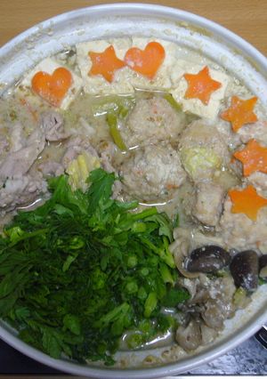 スープもごくごく飲めちゃう☆ごま豆乳鍋-レシピのメイン写真