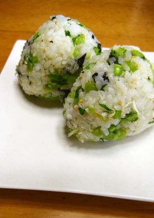 大根の葉！おにぎりだよ全員集合♪-レシピのメイン写真