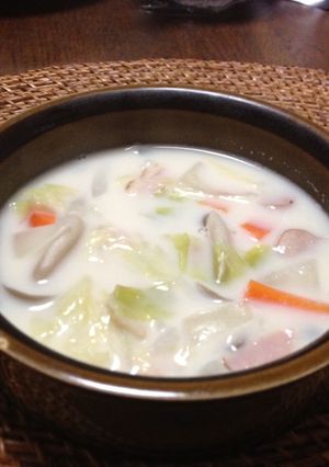 きのこのMILKスープ♪-レシピのメイン写真