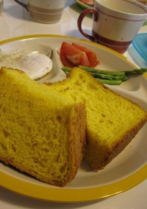 いつまでもフワフワ☆かぼちゃ食パン-レシピのメイン写真