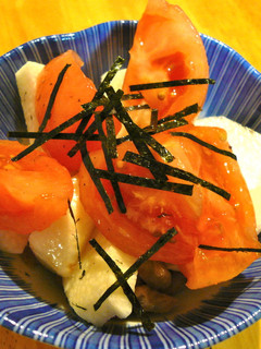 納豆と山芋のトマト寄せ-レシピのメイン写真
