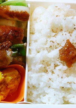 ガッツリ系！豚肉ネギ巻き弁当！-レシピのメイン写真