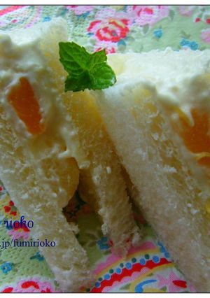 ＊クリームとチーズのフルーツサンド＊-レシピのメイン写真