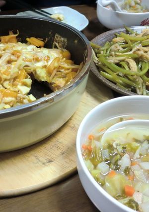 （お手軽）厚揚げと南瓜の焼き物-レシピのメイン写真