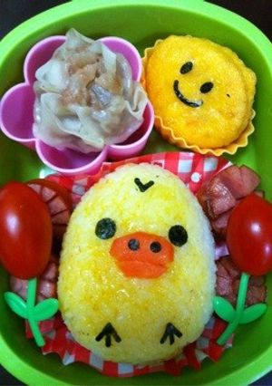 簡単 お弁当キイロイトリおむすび-レシピのメイン写真