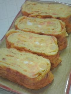 鮭フレークとコーンの卵焼き-レシピのメイン写真