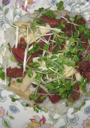 ちょっとした記念日にマグロの山かけご飯！-レシピのメイン写真