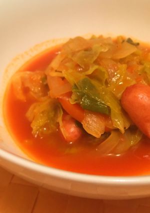基本のトマトソース缶で簡単ミネストローネ-レシピのメイン写真