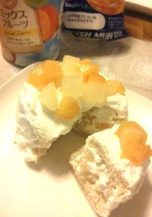 フルーツ缶＆パンで簡単★お手軽ケーキ-レシピのメイン写真