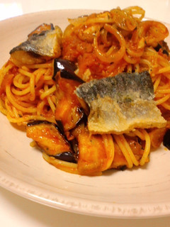 さんまと茄子のイタリアン♪パスタ-レシピのメイン写真