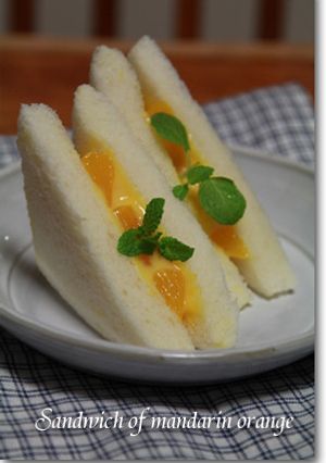 ミカンのフルーツサンド　-レシピのメイン写真