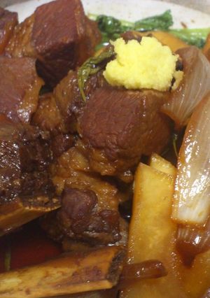 スペアリブとさつまいもの梅酒秘蔵煮-レシピのメイン写真