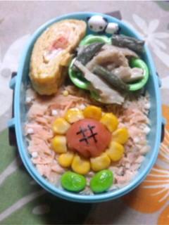 お弁当に☆梅ひまわり-レシピのメイン写真