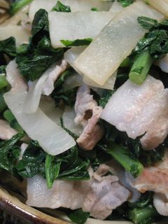 葉付き大根で!★豚肉と大根のさっと炒め★-レシピのメイン写真