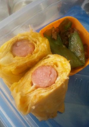 ウィンナー巻き巻きチーズ卵焼き-レシピのメイン写真