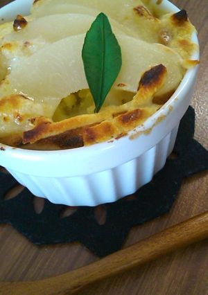 さつまいもクリームと桃のパンカップ-レシピのメイン写真