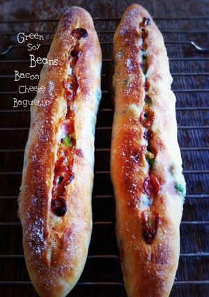 ベーコンと枝豆チーズのおかずフランス-レシピのメイン写真