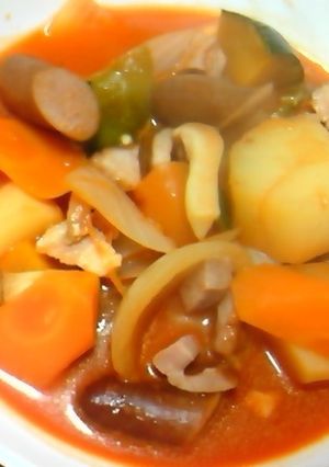 野菜ジュースでダイエット野菜スープ-レシピのメイン写真